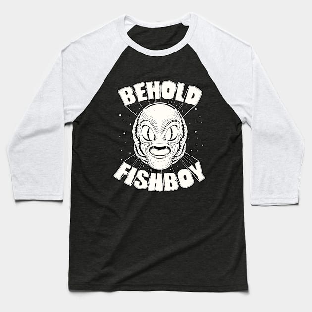 Behold Fishboy Baseball T-Shirt by pmouh